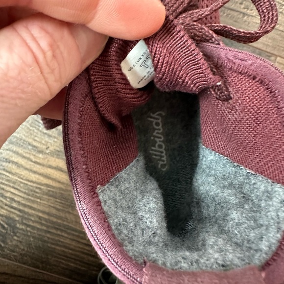 ALLBIRDS Women's Tree Toppers Kauri Zin Maroon w/ White Sole (Size 6) - Picture 9 of 11
